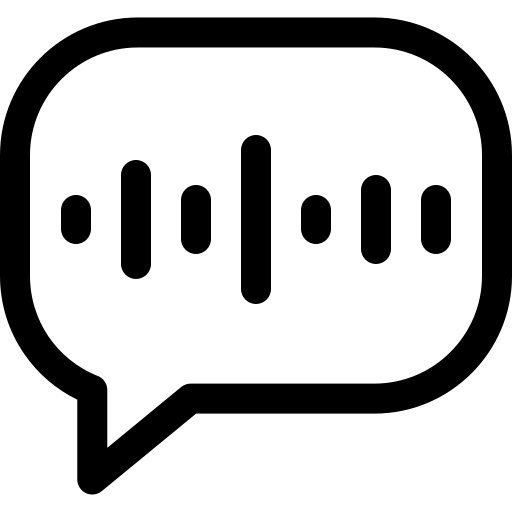 Voice and text interaction icon